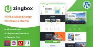 Zingbox – Chủ đề WordPress Năng lượng Gió & Mặt trời