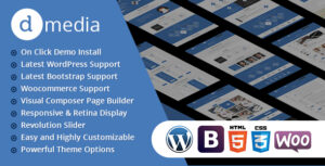 dMedia - Chủ đề WordPress đa năng sáng tạo