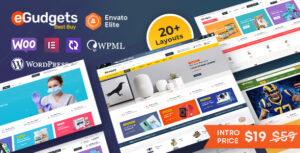 eGudgets - Chủ đề WooC Commerce đa năng (Khả năng tương thích với nhiều nhà cung cấp và thị trường)
