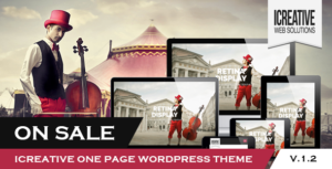iCreative - Chủ đề WordPress danh mục đầu tư OnePage